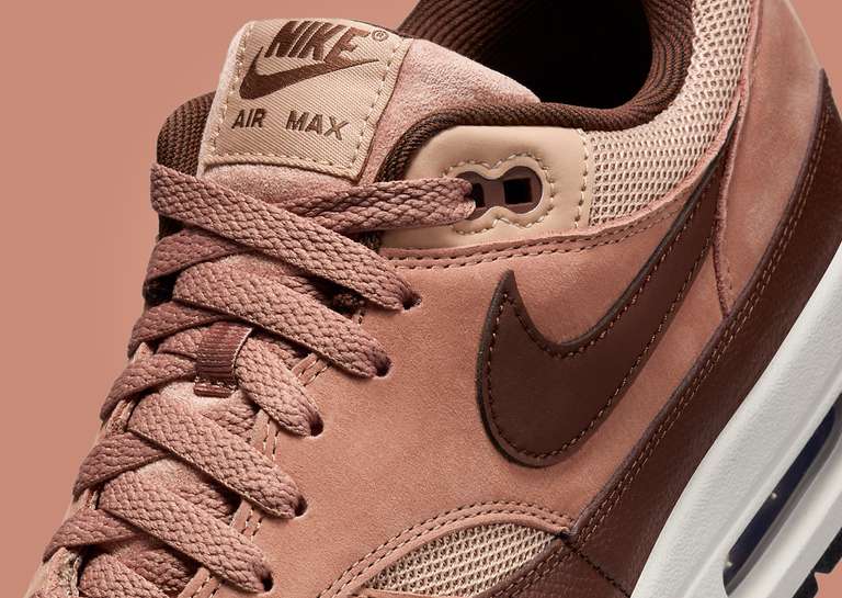 Nike Air Max 1 Cacao Wow Dusted Clay Tongue