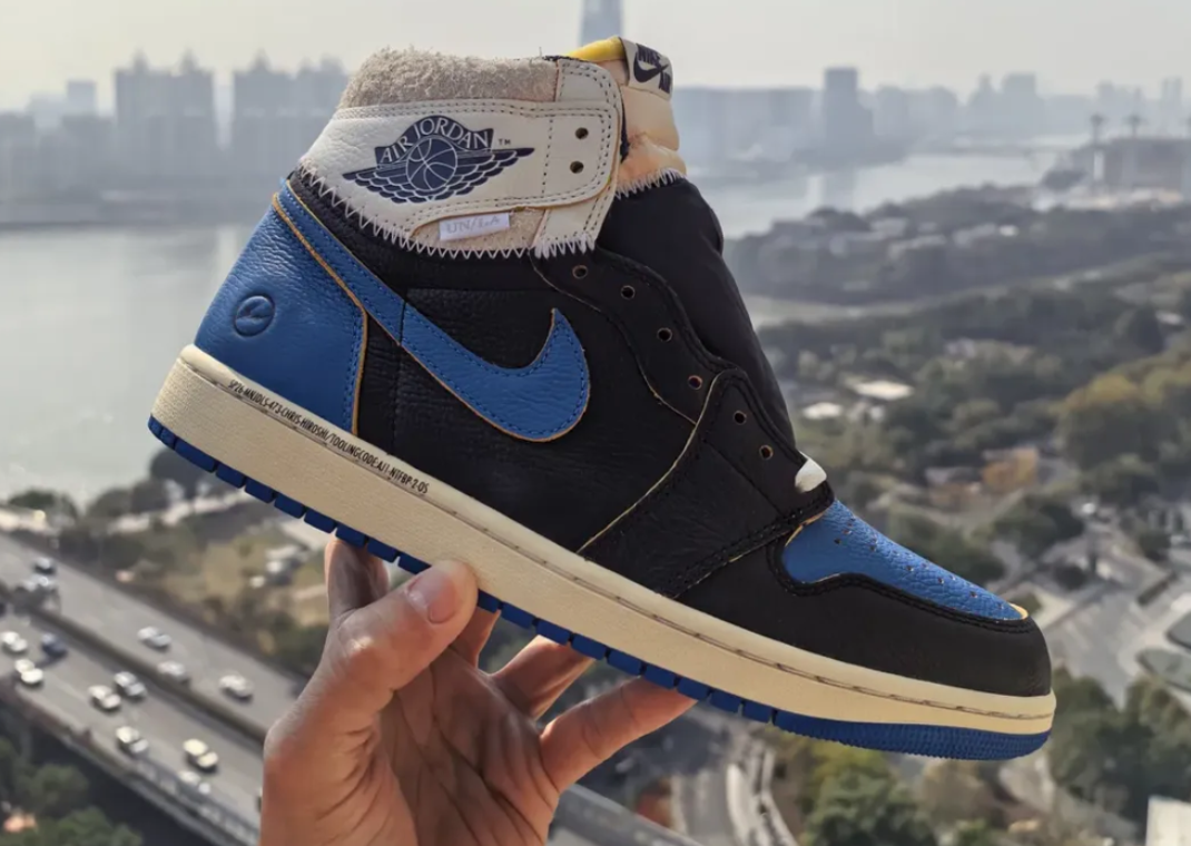 blue fragment jordan 1