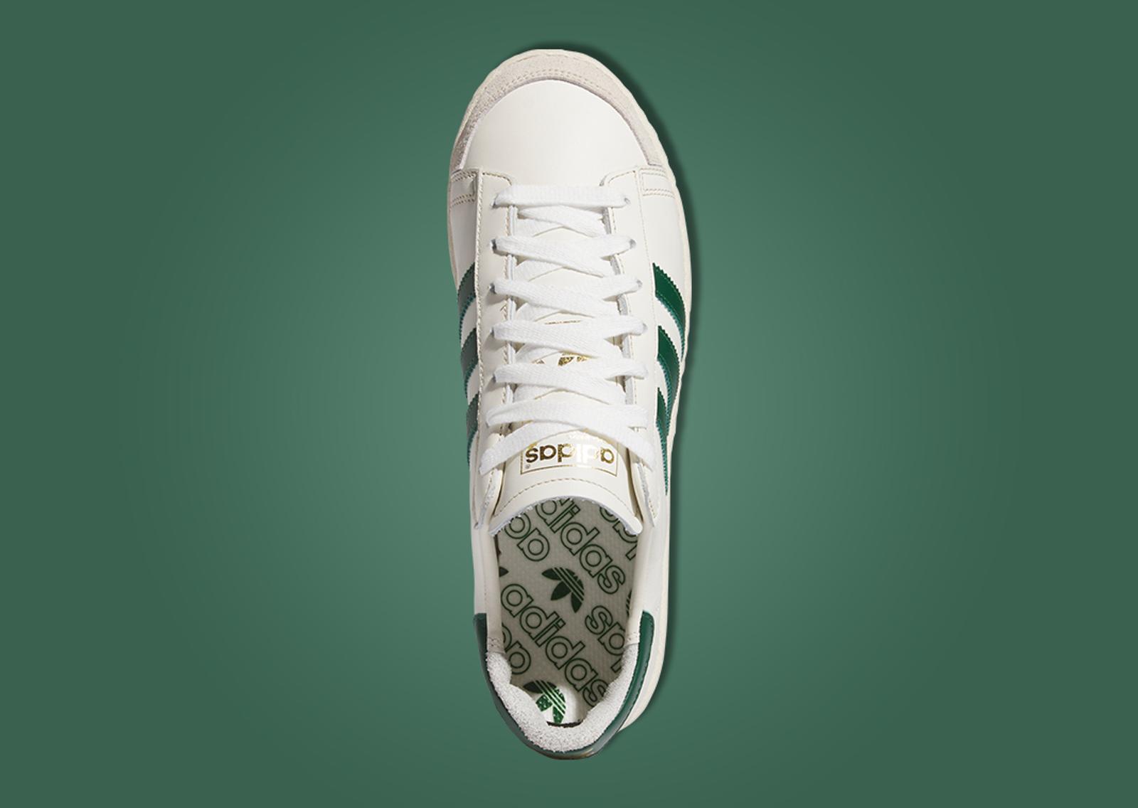 adidas Jabbar Low Off White Dark Green Top