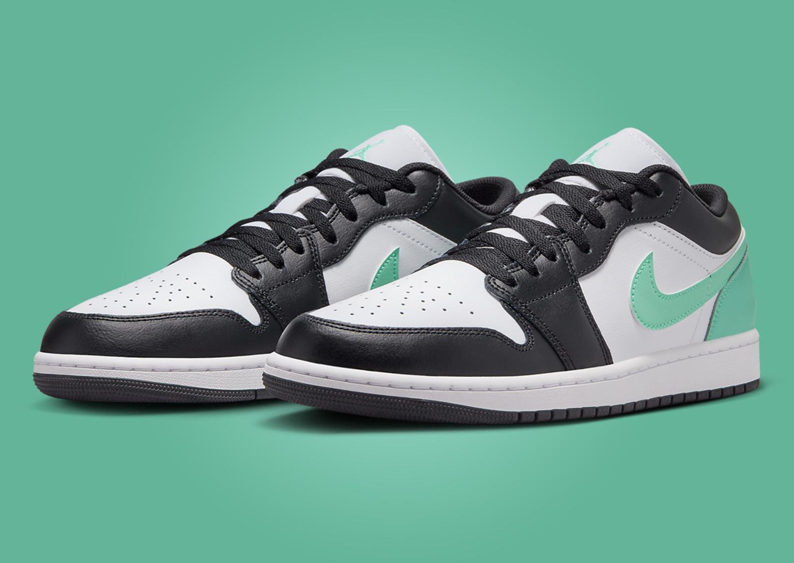 Air Jordan 1 Low Green Glow Angle