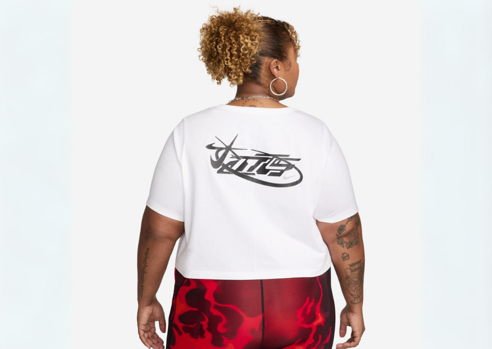 Megan Thee Stallion x Nike NSW Essential Women's Crop Tee (Plus Size) Back