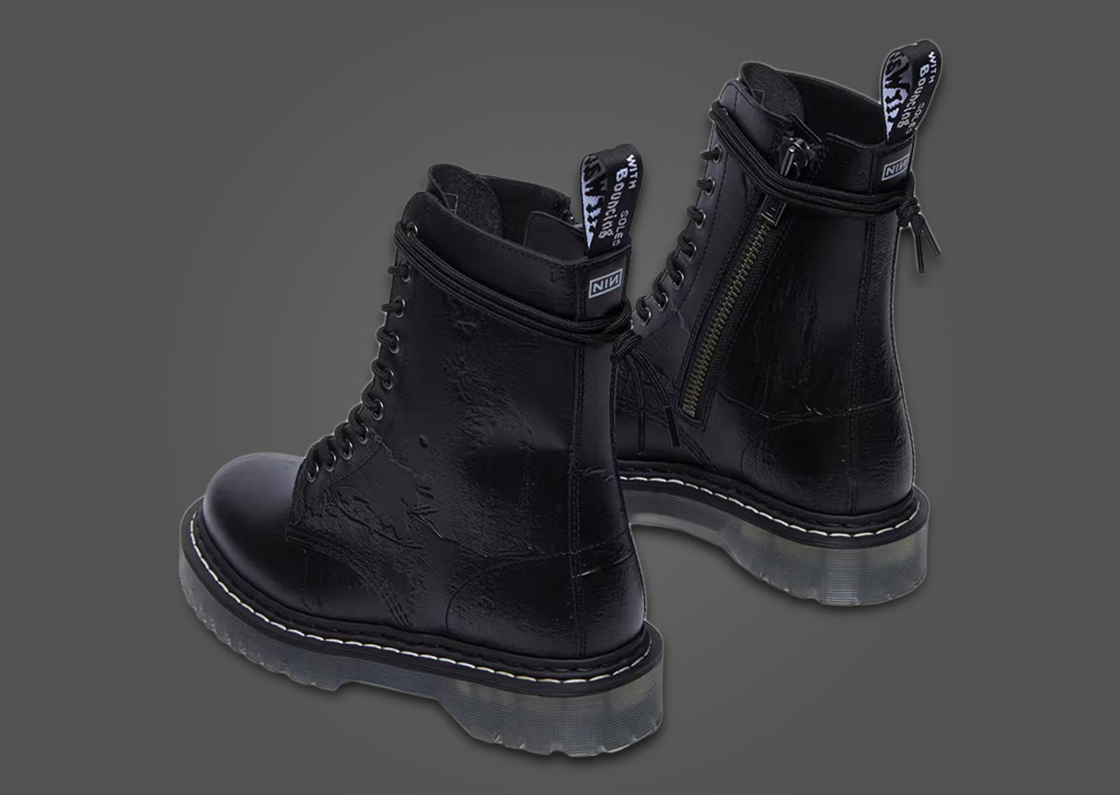 Nine Inch Nails x Dr. Martens 1490 10-Eye Boot The Downward Spiral Heel Angle