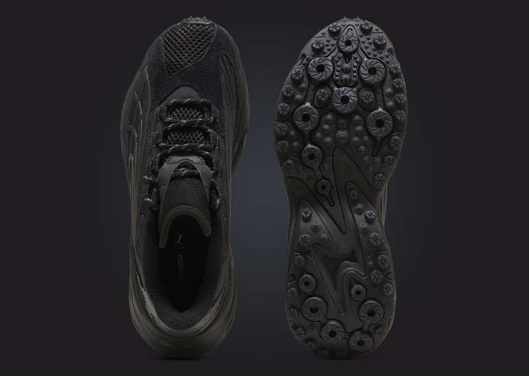 Pleasures x Puma Spirex Black Top and Outsole