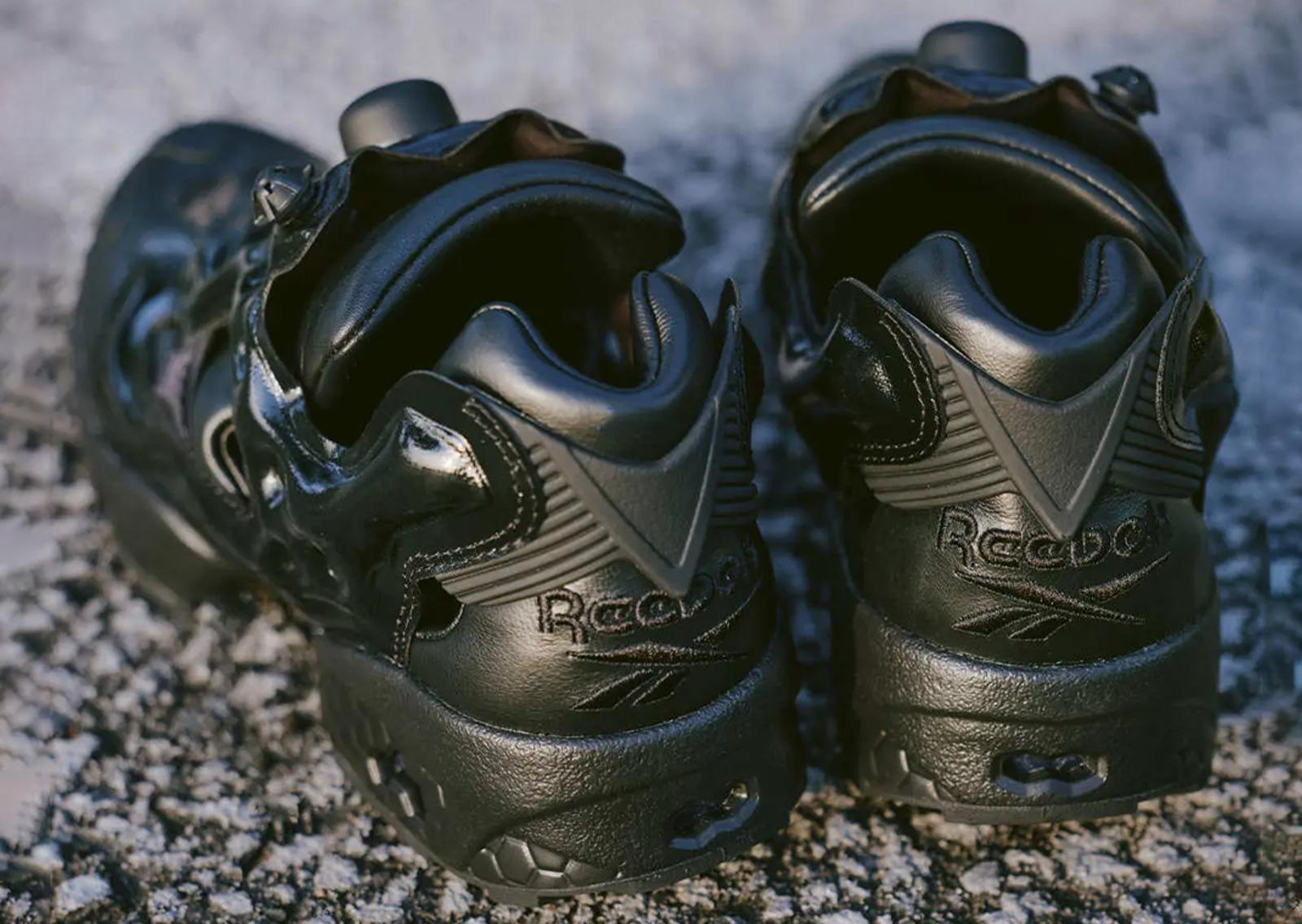 Needles x Reebok Instapump Fury Black Heel Detail