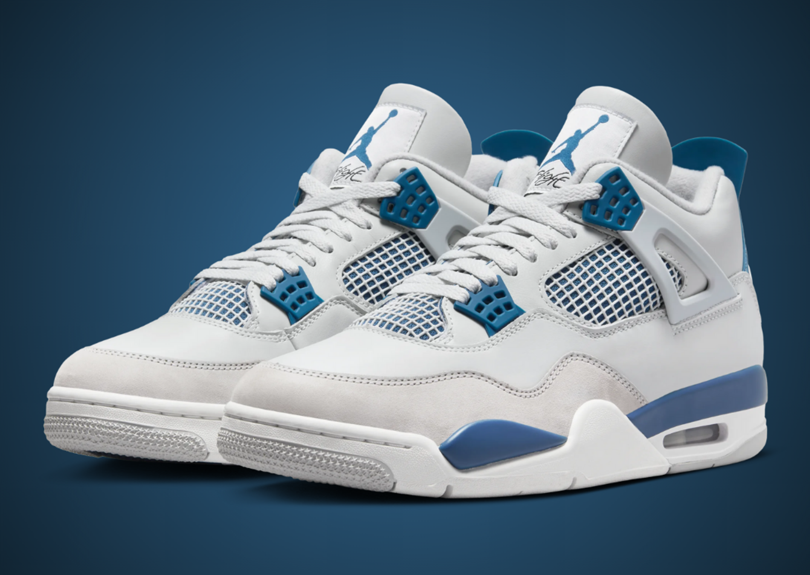 Air Jordan 4 Retro Military Blue Angle