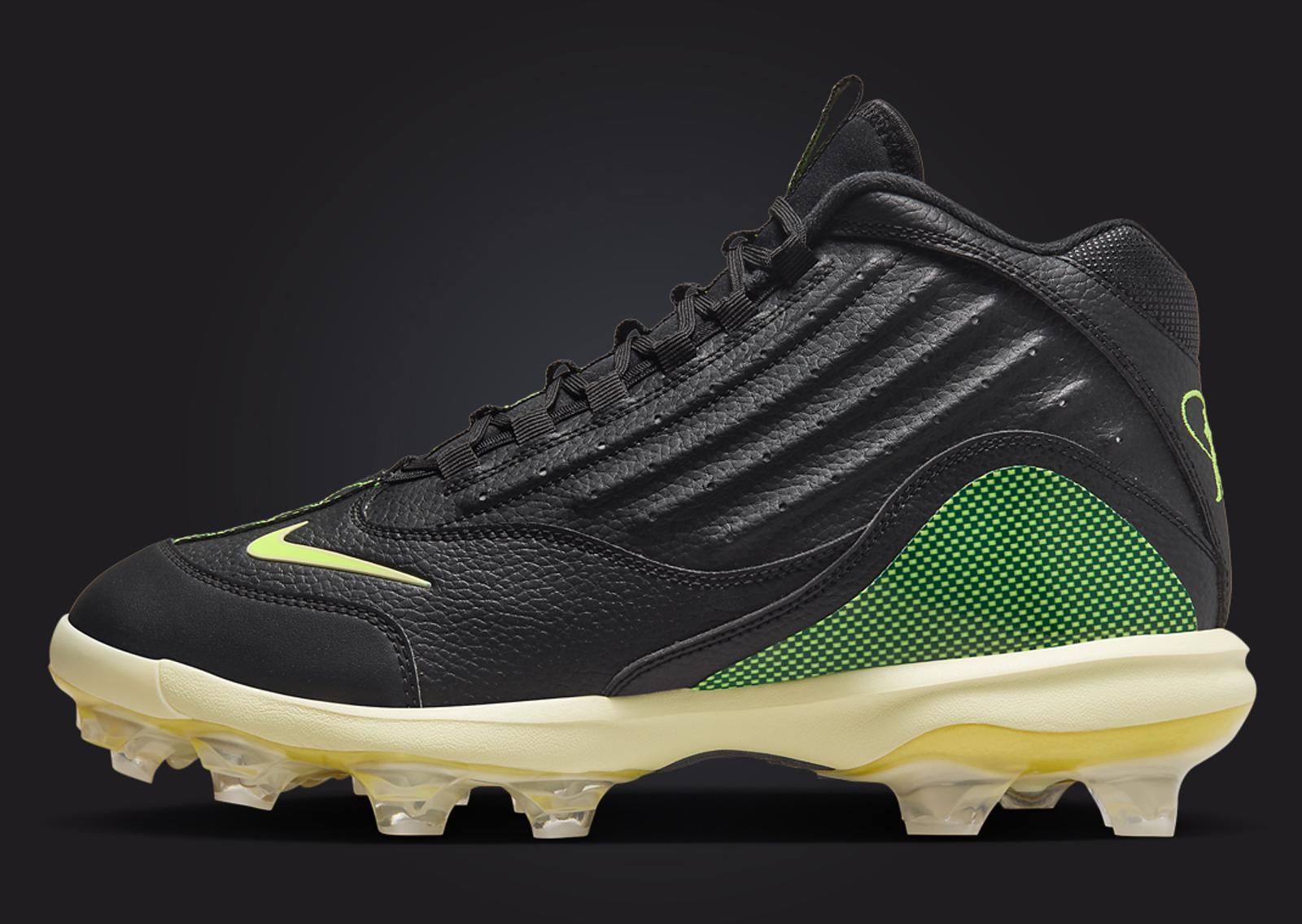 Nike Griffey 2 MCS Cleat Black Volt Lateral