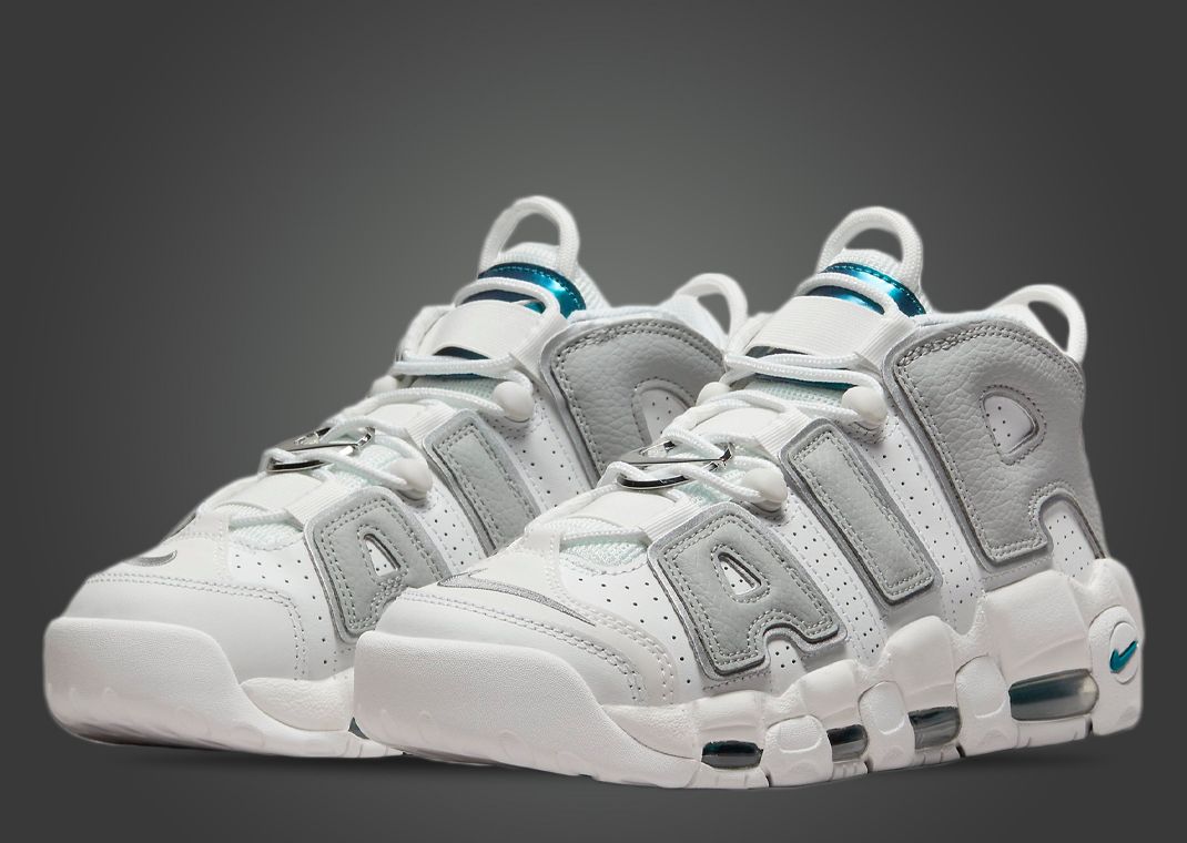 Nike s Air More Uptempo Comes Dressed In Accenting Metallic Teal