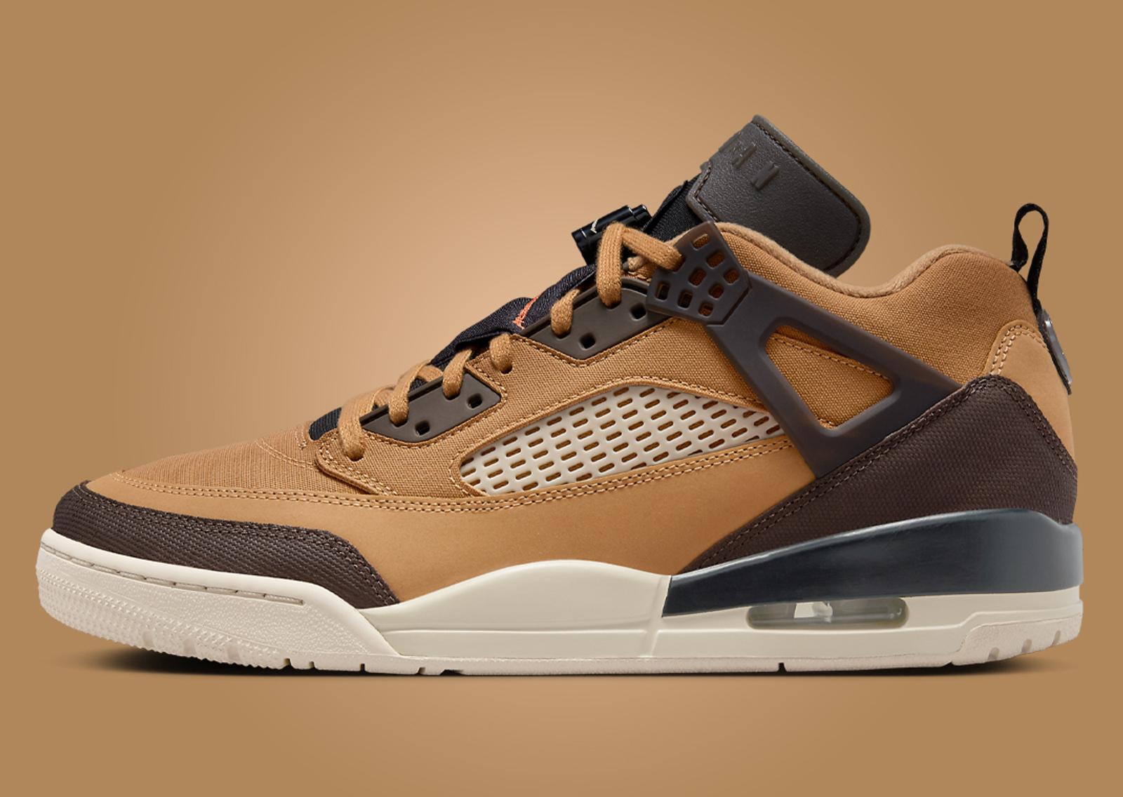 Jordan Spizike Low Flax Lateral Left