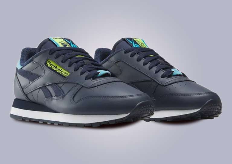 Reebok Classic Leather What Makes You Vector Navy Angle
