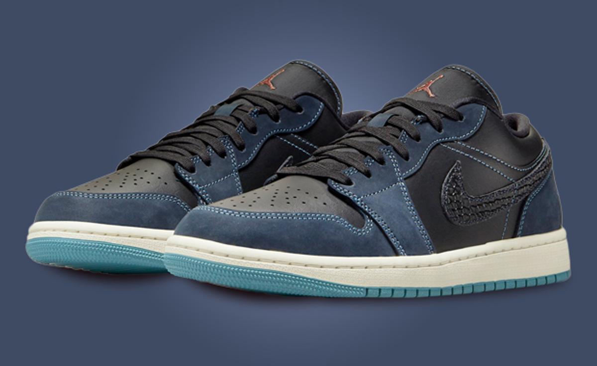 The Air Jordan 1 Low SE Black Midnight Navy Is Packed With Countless Cool Details