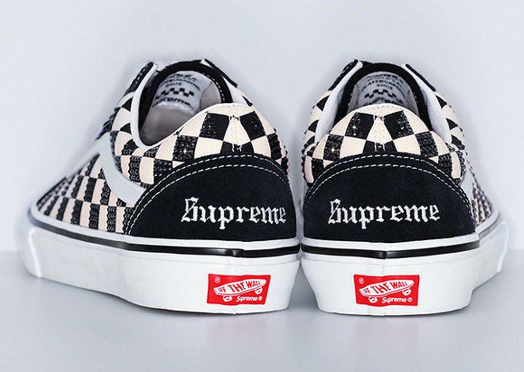 Supreme Adds Swarovski Crystals To A Four-Pack Of Vans Old Skool