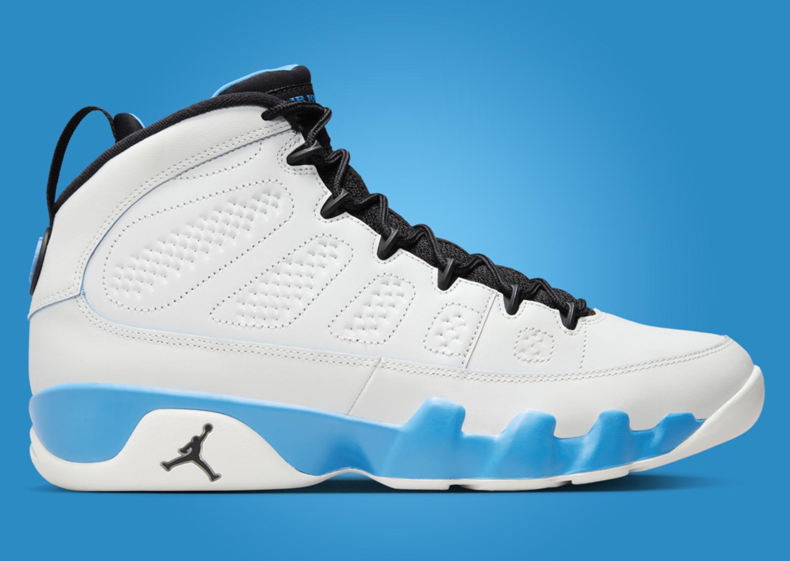 Air Jordan 9 Retro Powder Blue Lateral Right