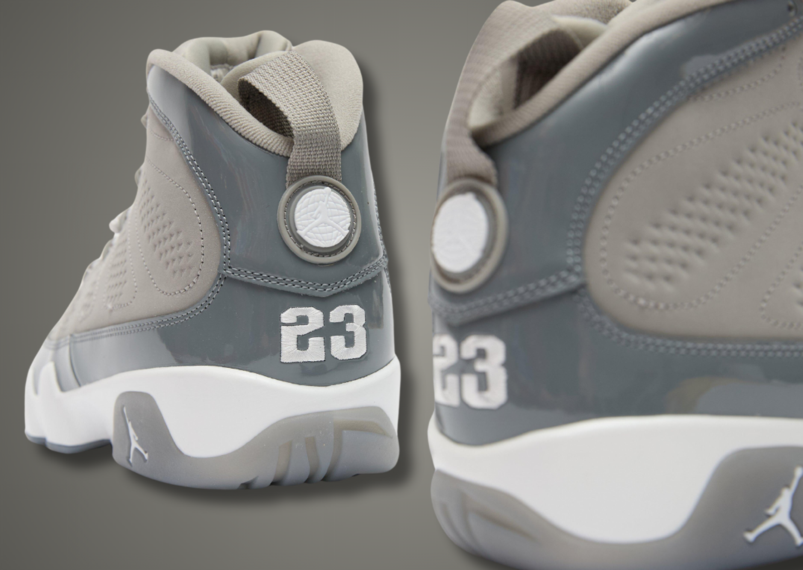 Air Jordan 9 Retro Cool Grey Heel