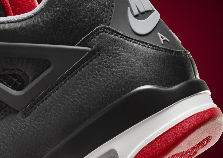 Air Jordan 4 Retro Bred Reimagined Heel Detail