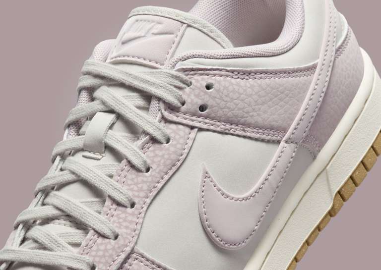 Nike Dunk Low Premium NN Light Bone Platinum Violet (W) Midfoot Detail