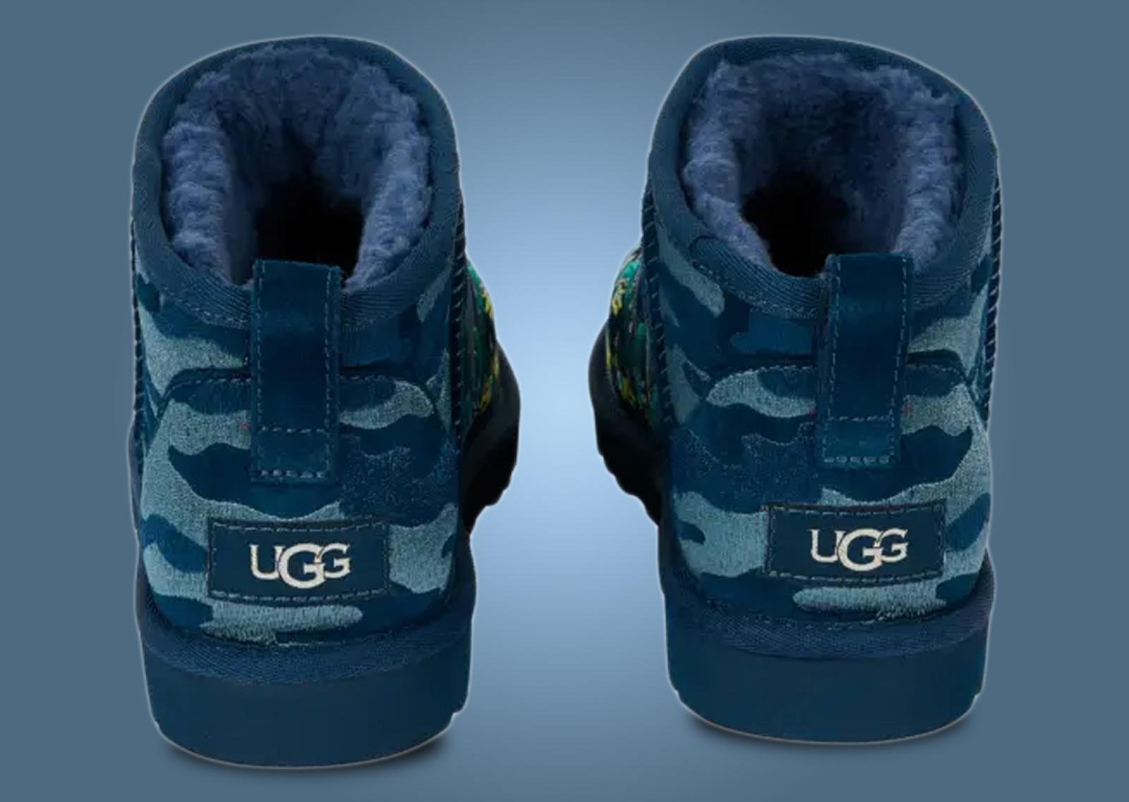 Palace x UGG Mini Boot Navy Camo Heel