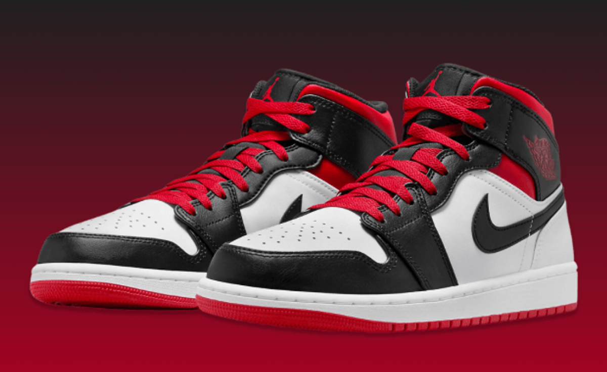 Official Look At The Air Jordan 1 Mid White Gym Red Black