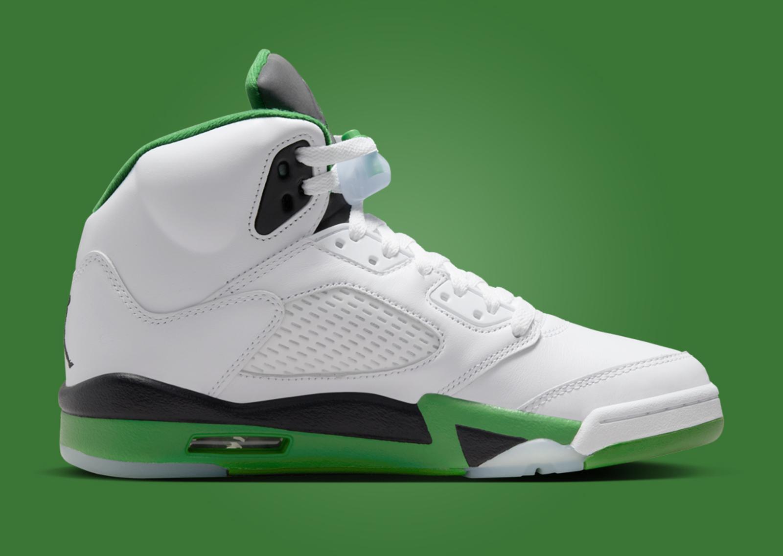 Air Jordan 5 Retro Lucky Green (W) Medial