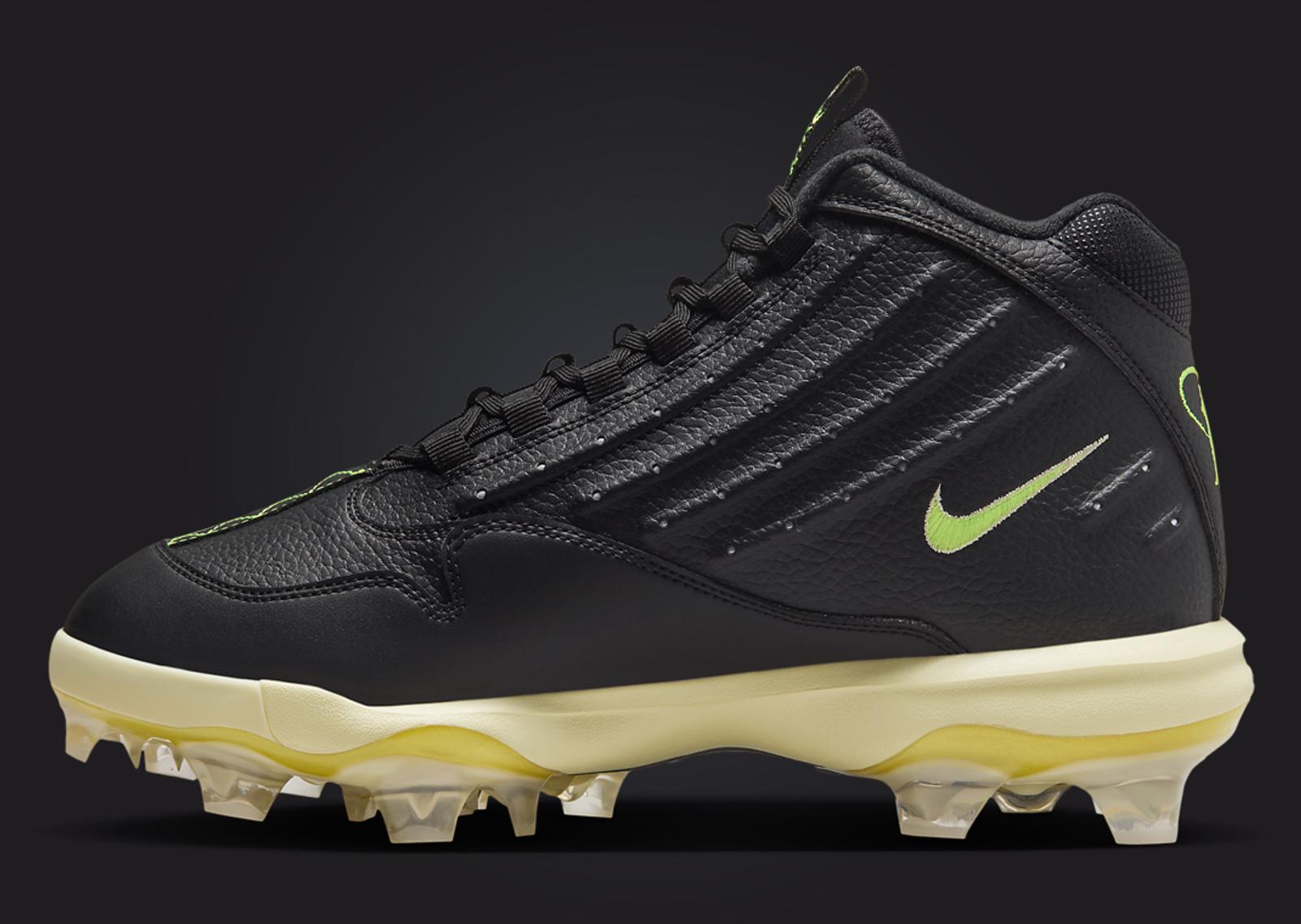 Nike Griffey 2 MCS Cleat Black Volt Medial