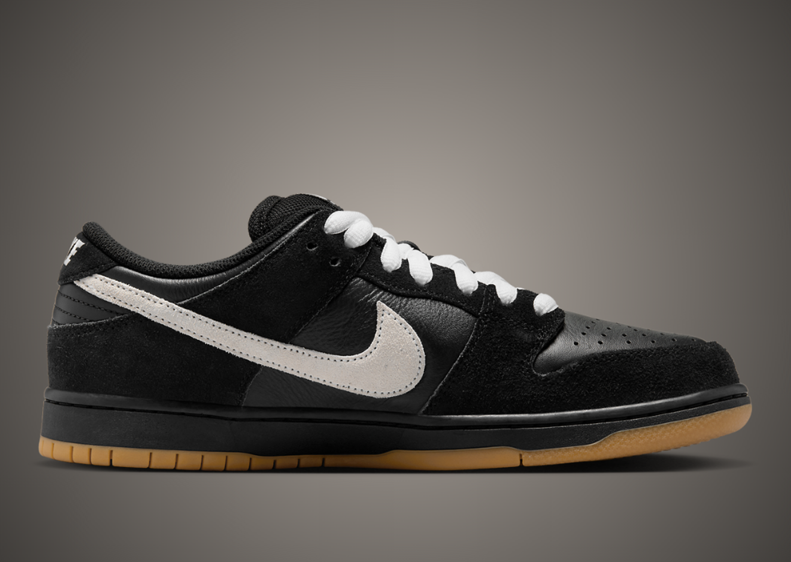 Nike SB Dunk Low Black White Gum Medial