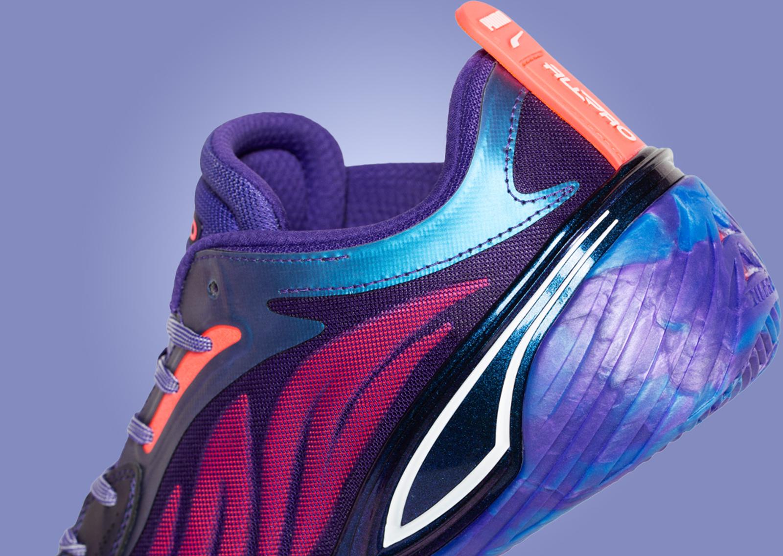 Puma All-Pro Nitro Elite Team Violet Heel Detail