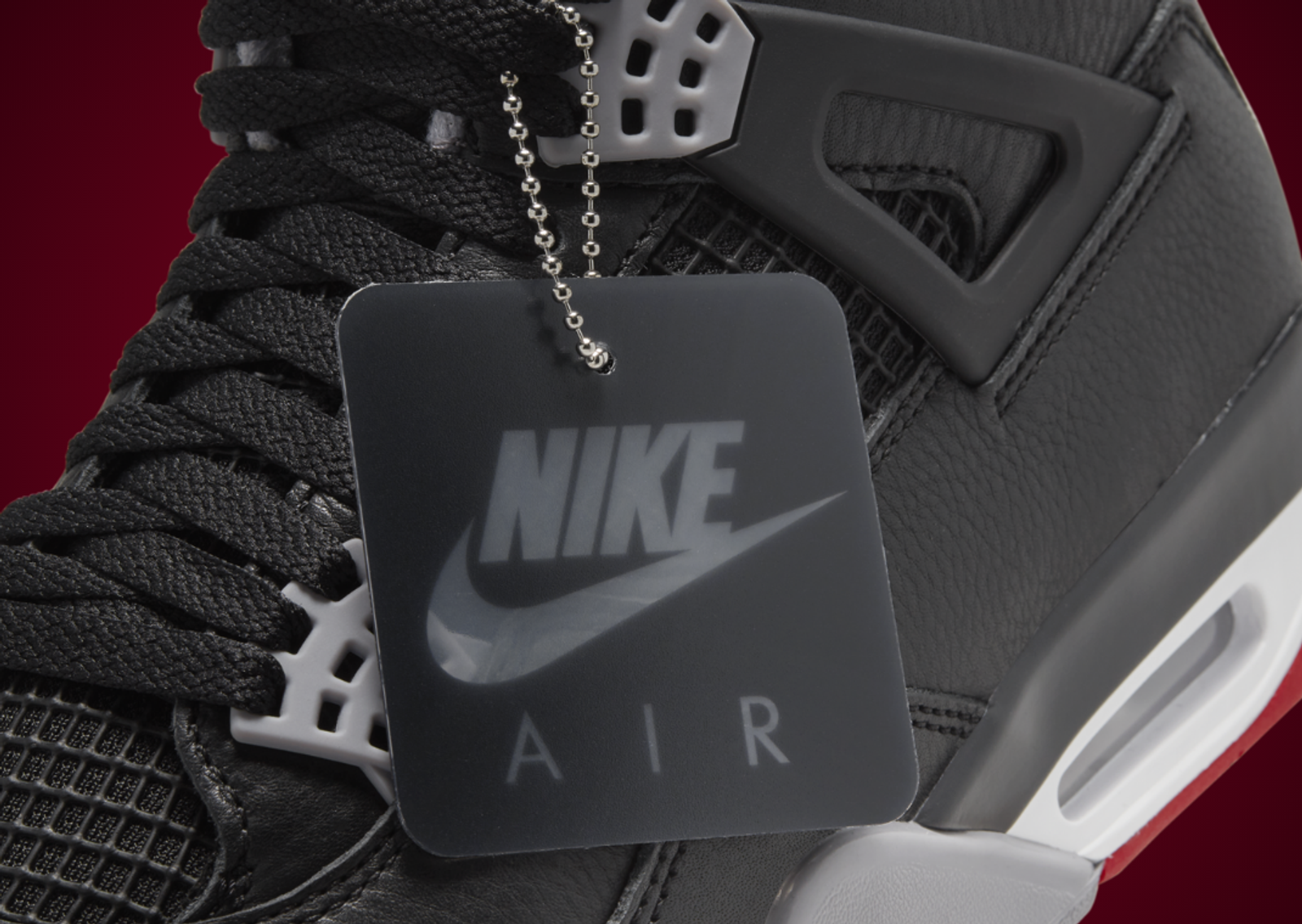 Air Jordan 4 Retro Bred Reimagined Hangtag