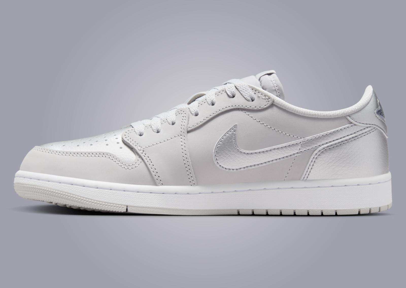 Air Jordan 1 Retro Low OG Silver Medial