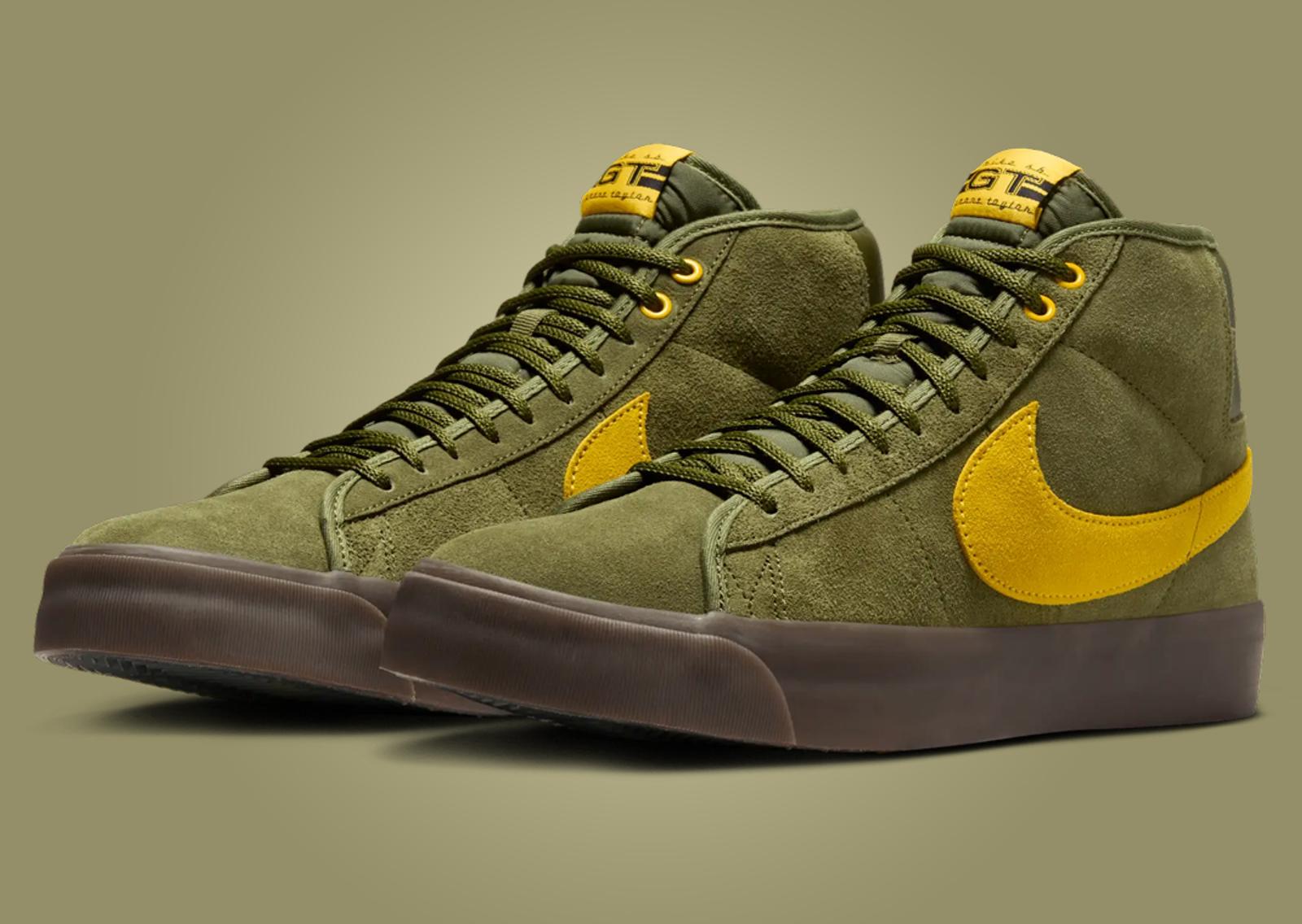 Antihero x Nike SB Zoom Blazer Mid Pro GT Rough Green Angle