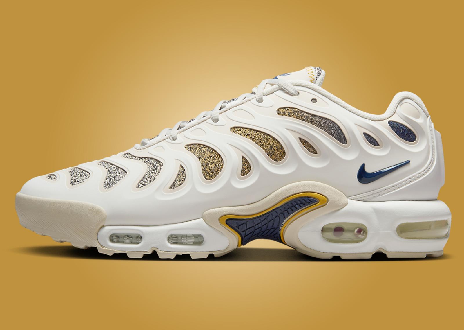 PSG x Nike Air Max Plus Drift White Wheat Gold Lateral