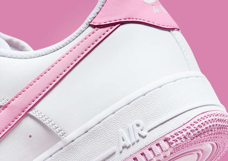 Nike Air Force 1 Low White Pink Rise Heel