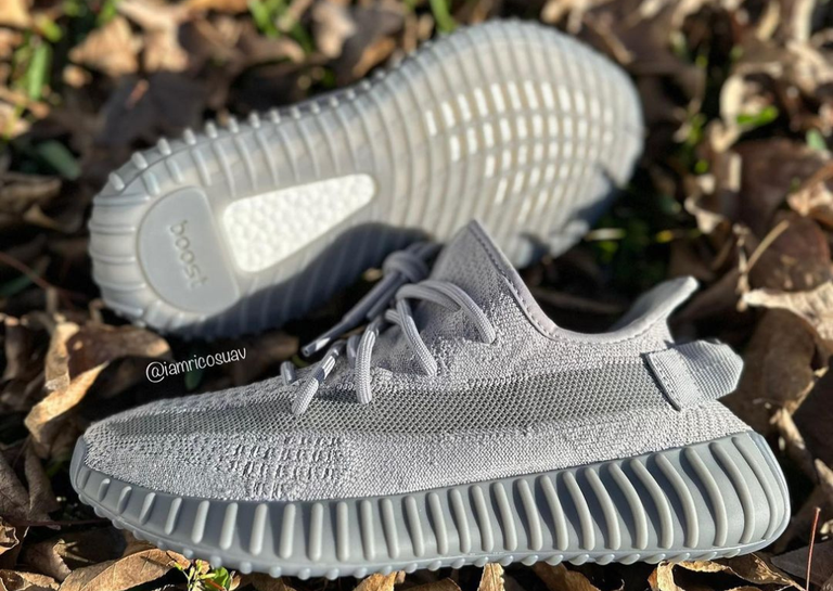 adidas Yeezy Boost 350 V2 Steel Grey Lateral and Outsole