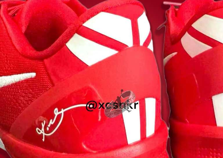 Nike Kobe 8 Protro TB University Red  Heel
