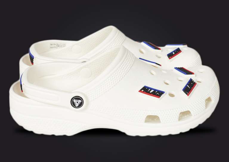 Palace x Crocs Classic Clog White Lateral