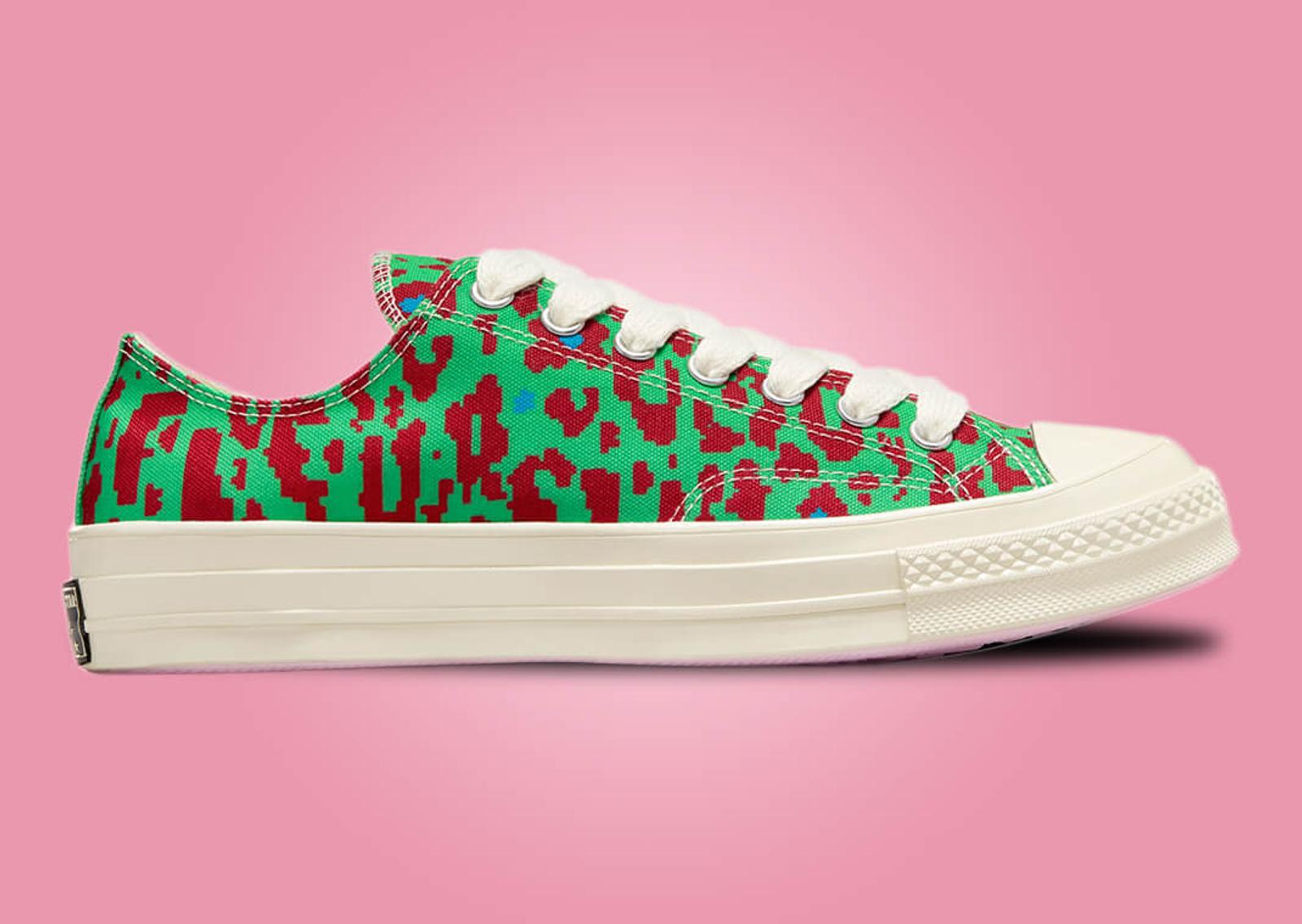 Golf le Fleur x Converse Chuck 70 Ox Digital Leopard Green Profile