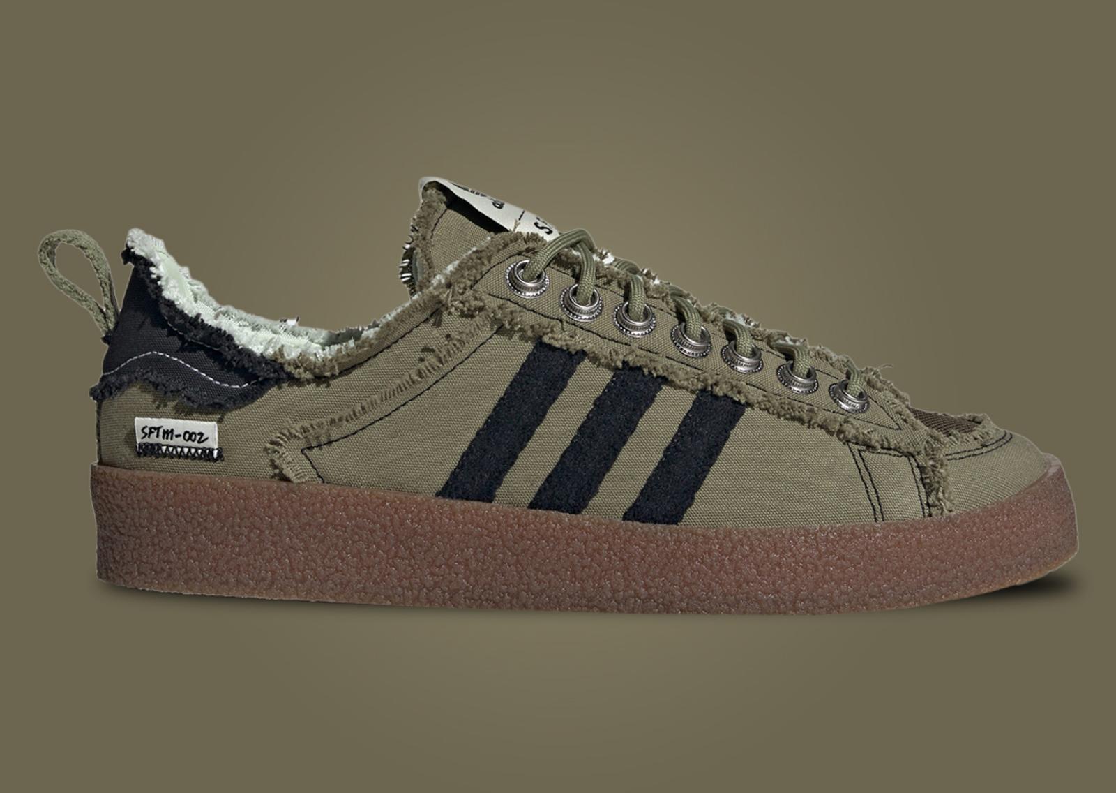 SFTM x adidas Campus 80s Focus Olive Lateral