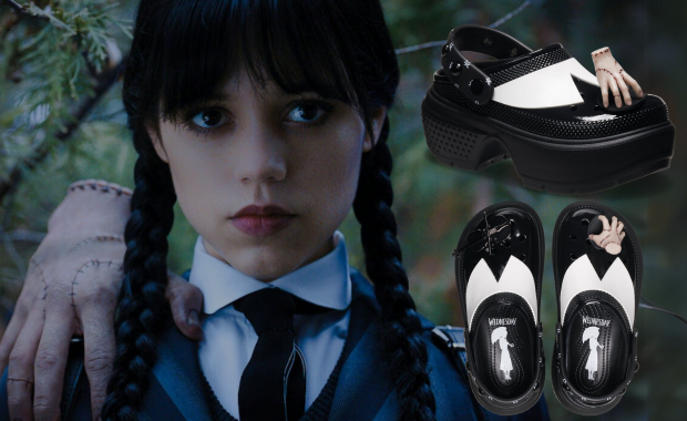 The Crocs Stomp Clog Wednesday Addams Releases Tomorrow