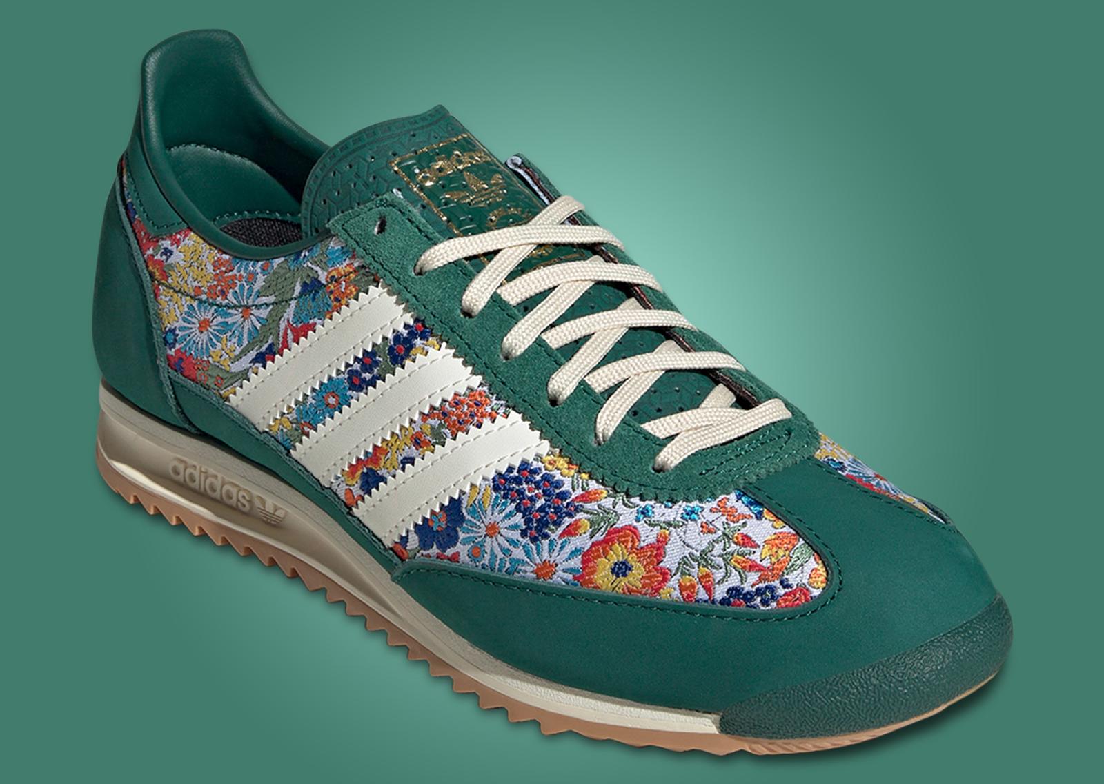 Liberty London x adidas SL 72 OG Collegiate Green (W) Angle