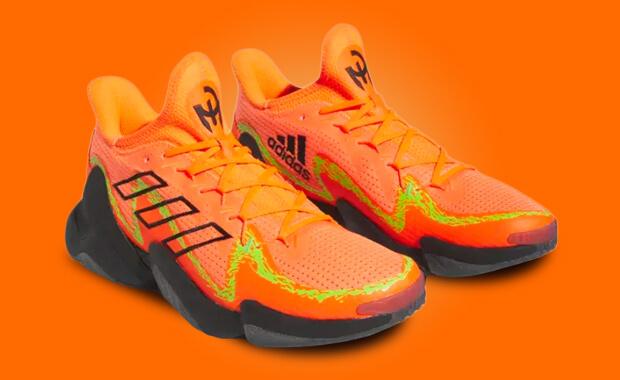 The adidas Mahomes 1 Impact FLX Goes Solar Orange