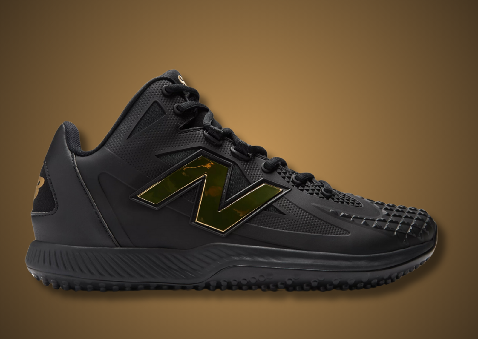 New Balance Ohtani 1 Turf Black Gold Lateral