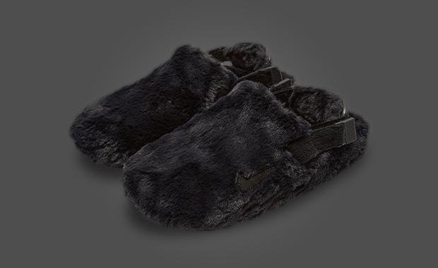 Nike Calm Mule Fur Black (W)