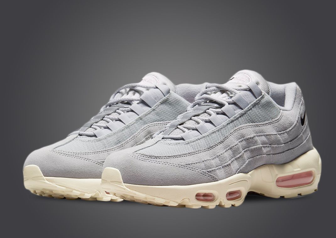 Pink and gray air max outlet 95