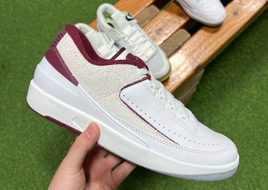 Cherrywood Red Accents This Air Jordan 2 Low