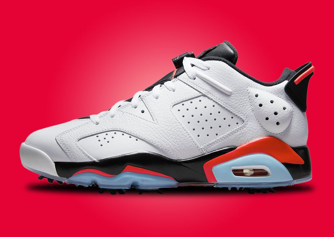 This Air Jordan 6 Low Golf Comes In A Classic White Black Infrared 23  Colorway