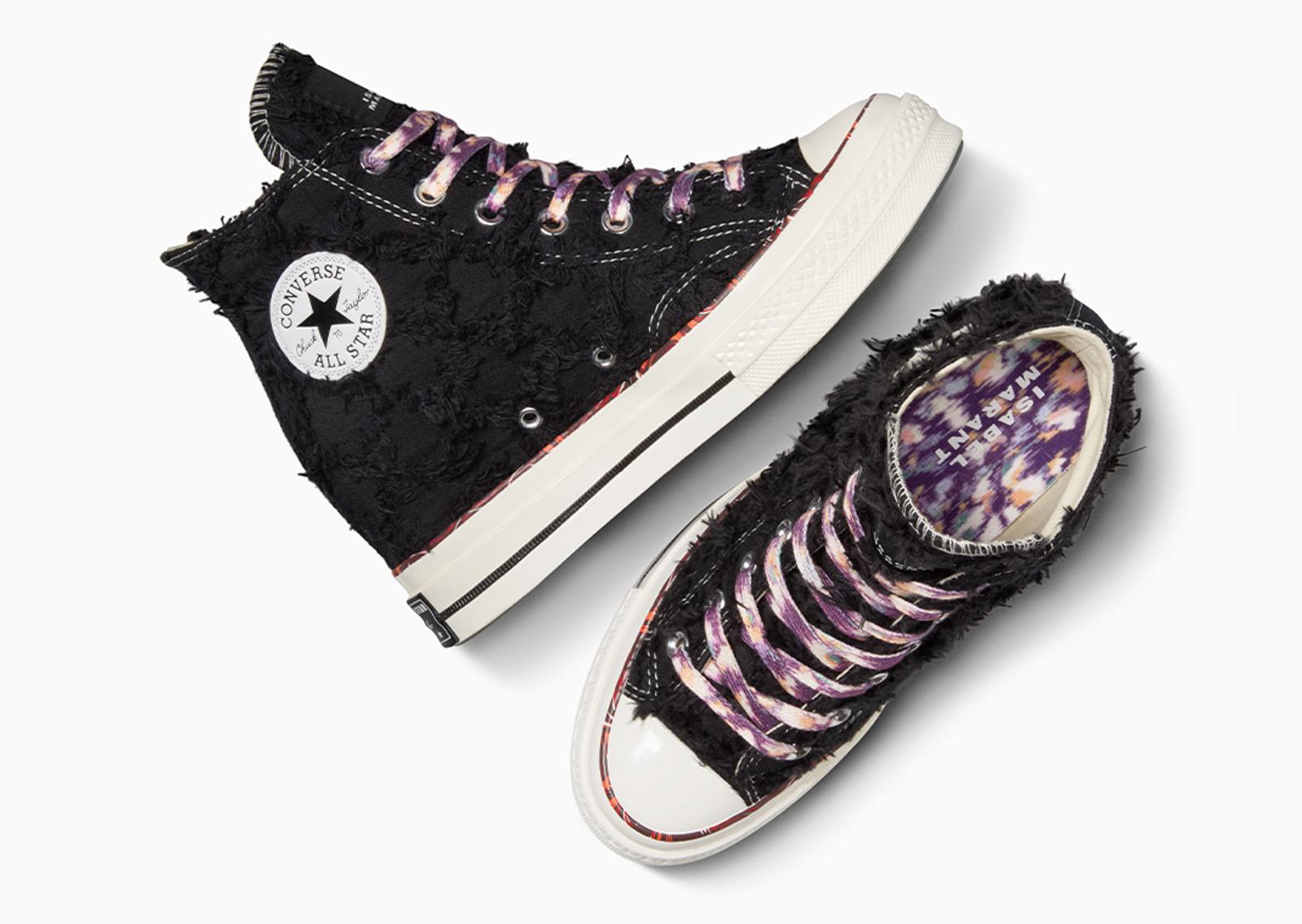 Isabel Marant x Converse Chuck 70 Internal Wedge Raven Egret Medial and Top