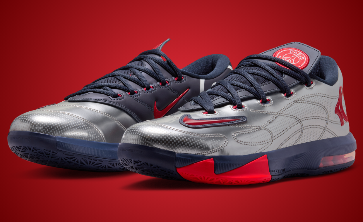 PSG x Nike KD 6 Metallic Silver