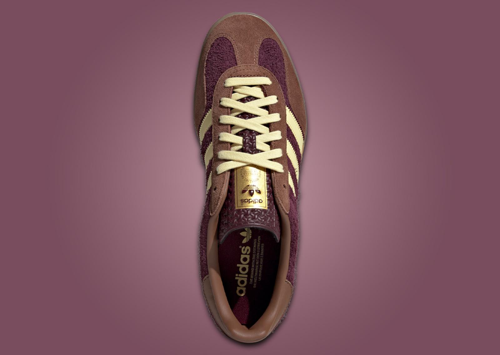 adidas Gazelle Indoor Maroon Almost Yellow Top