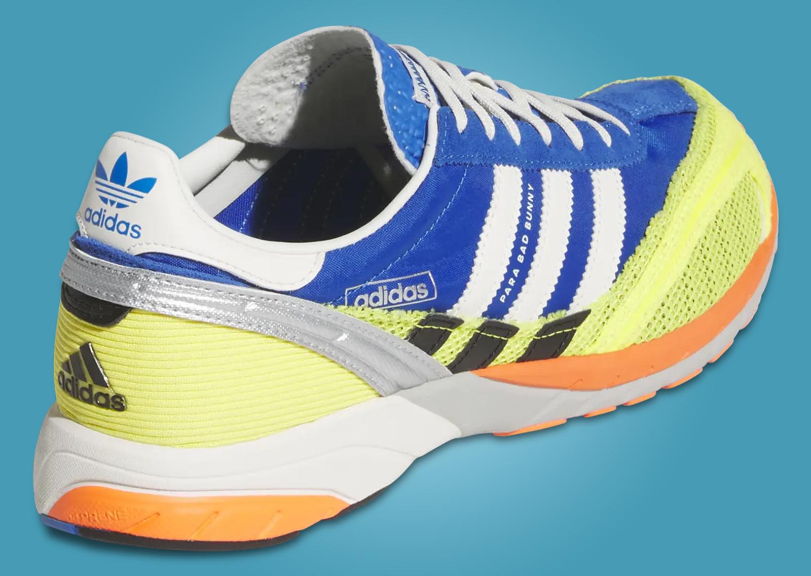 Bad Bunny x adidas Adizero SL 72 Blue Heel Angle