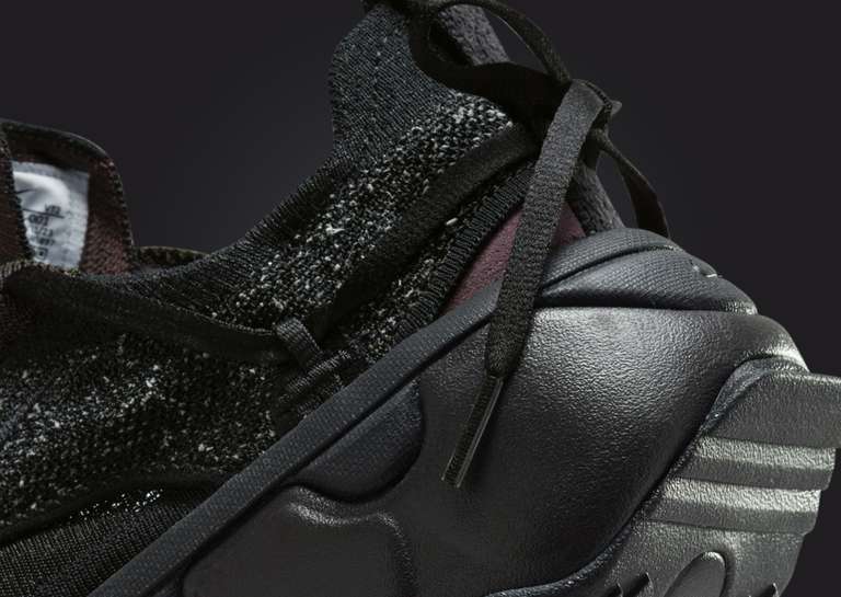 Nike Flyknit Bloom Black Velvet Brown (W) Heel Detail
