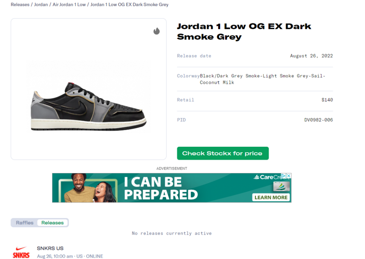 Air Jordan 1 Retro Low OG EX Black Smoke Grey Release Guide