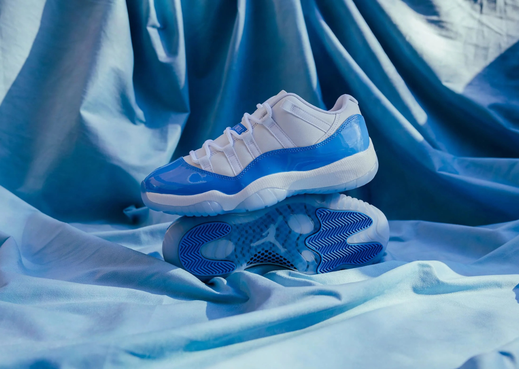 Where to Buy the Air Jordan 11 Retro Low White University Blue display picture 1